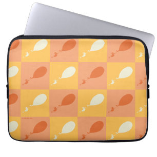Oh, de plaatsen waar je heen gaat Oranje blokpat Laptop Sleeve