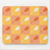 Oh, de plaatsen waar je heen gaat | Oranje blokpat Muismat (Voorkant)