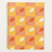 Oh, de plaatsen waar je heen gaat | Oranje blokpat Planner (Voorkant)