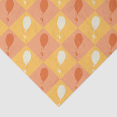 Oh, de plaatsen waar je heen gaat | Oranje blokpat Tissuepapier (Detail)