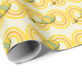 Oh, de plaatsen waar je heen gaat | Oranje structu Cadeaupapier (Rol Hoek)