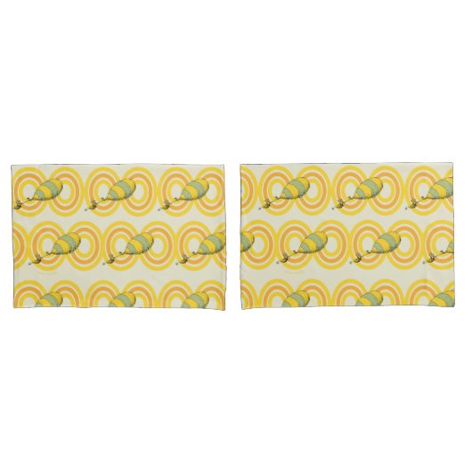 Oh, de plaatsen waar je heen gaat | Oranje structu Kussensloop (Voorkant-Set)