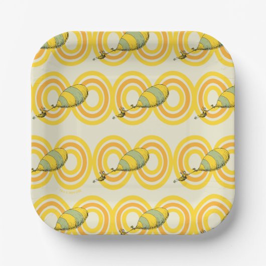 Oh, de plaatsen waar je heen gaat | Oranje structu Papieren Bordje (Voorkant)