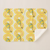 Oh, de plaatsen waar je heen gaat | Oranje structu Sherpa Deken (Voorkant (horizontaal))