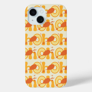 Oh, de plaatsen waar je heen gaat   Oranje tekstpa iPhone 15 Case