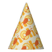 Oh, de plaatsen waar je heen gaat | Oranje tekstpa Feesthoedjes (Links)