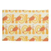 Oh, de plaatsen waar je heen gaat | Oranje tekstpa Kussensloop (Achterkant-Links)