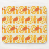 Oh, de plaatsen waar je heen gaat | Oranje tekstpa Muismat (Voorkant)