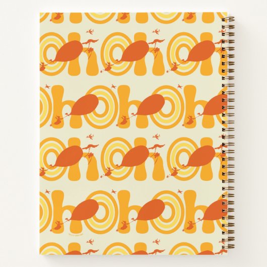 Oh, de plaatsen waar je heen gaat | Oranje tekstpa Notitieboek (Achterkant)