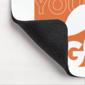 Oh, de plaatsen waar je heen gaat! Oranje typograf Muismat (Hoek)