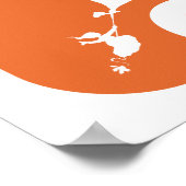 Oh, de plaatsen waar je heen gaat! Oranje typograf Poster (Hoek)