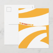 Oh, de plaatsen waar je heen gaat! Oranje wervelin Briefkaart (Voorkant / Achterkant)