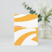 Oh, de plaatsen waar je heen gaat! Oranje wervelin Briefkaart (Staand voorkant)