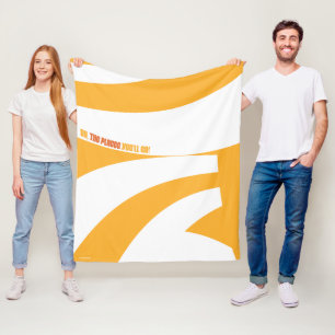 Oh, de plaatsen waar je heen gaat! Oranje wervelin Fleece Deken