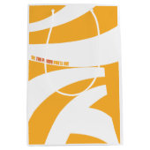 Oh, de plaatsen waar je heen gaat! Oranje wervelin Medium Cadeauzakje (Voorkant)