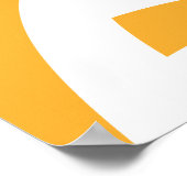 Oh, de plaatsen waar je heen gaat! Oranje wervelin Poster (Hoek)