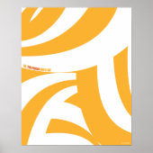 Oh, de plaatsen waar je heen gaat! Oranje wervelin Poster (Voorkant)