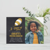 Oh, de plaatsen waar je heen gaat! Retro Afstudere Kaart (Staand voorkant)