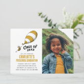 Oh, de plaatsen waar je heen gaat! Retro Afstudere Kaart (Staand voorkant)