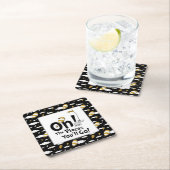 Oh, de plaatsen waar je heen gaat! Retro Afstudere Kartonnen Onderzetters (Insitu)