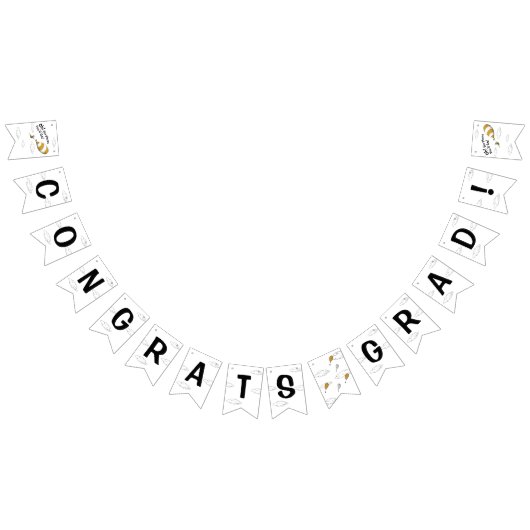 Oh, de plaatsen waar je heen gaat! Retro Afstudere Vlaggetjes (Alle)