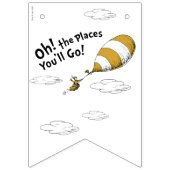 Oh, de plaatsen waar je heen gaat! Retro Afstudere Vlaggetjes (Eerste vlag)