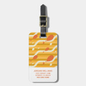 Oh, de plaatsen waar je heen gaat! Retro ballonpat Bagagelabel (Voorkant verticaal)