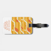 Oh, de plaatsen waar je heen gaat! Retro ballonpat Bagagelabel (Achterkant horizontaal)