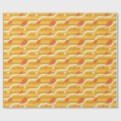 Oh, de plaatsen waar je heen gaat! Retro ballonpat Cadeaupapier (Vlak)