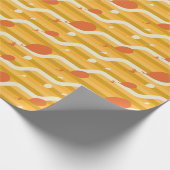 Oh, de plaatsen waar je heen gaat! Retro ballonpat Cadeaupapier (Hoek)