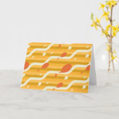 Oh, de plaatsen waar je heen gaat! Retro ballonpat Kaart (Gele Bloem)