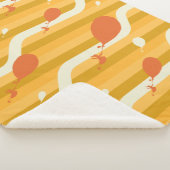 Oh, de plaatsen waar je heen gaat! Retro ballonpat Sherpa Deken (3/4)