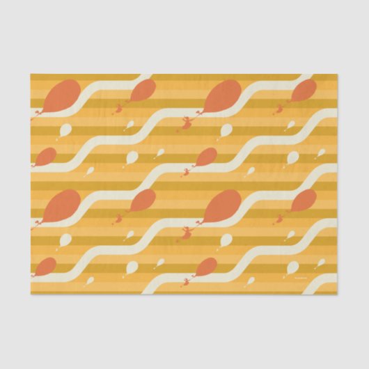 Oh, de plaatsen waar je heen gaat! Retro ballonpat Tissuepapier (Voorkant)