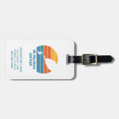 Oh, de plaatsen waar je heen gaat! Retro zonsonder Bagagelabel (Voorkant horizontaal)