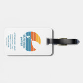 Oh, de plaatsen waar je heen gaat! Retro zonsonder Bagagelabel (Achterkant horizontaal)