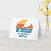 Oh, de plaatsen waar je heen gaat! Retro zonsonder Kaart (Gele Bloem)