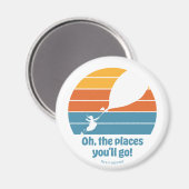 Oh, de plaatsen waar je heen gaat! Retro zonsonder Magneet (Voorkant / Achterkant)