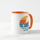 Oh, de plaatsen waar je heen gaat! Retro zonsonder Mok (Voorkant rechts)