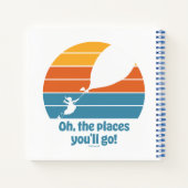 Oh, de plaatsen waar je heen gaat! Retro zonsonder Notitieboek (Achterkant)