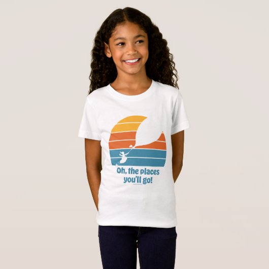 Oh, de plaatsen waar je heen gaat! Retro zonsonder T-shirt (Voorkant volledig)