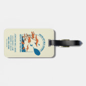 Oh, de plaatsen waar je heen gaat! "Uit op reis" Bagagelabel (Achterkant horizontaal)