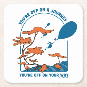 Oh, de plaatsen waar je heen gaat! "Uit op reis" Kartonnen Onderzetters