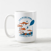 Oh, de plaatsen waar je heen gaat! "Uit op reis" Koffiemok (Links)