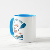 Oh, de plaatsen waar je heen gaat! "Uit op reis" Mok (Voorkant links)