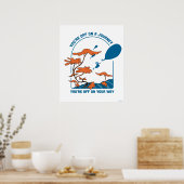 Oh, de plaatsen waar je heen gaat! "Uit op reis" Poster (Keuken)