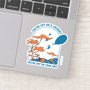 Oh, de plaatsen waar je heen gaat! "Uit op reis" Sticker