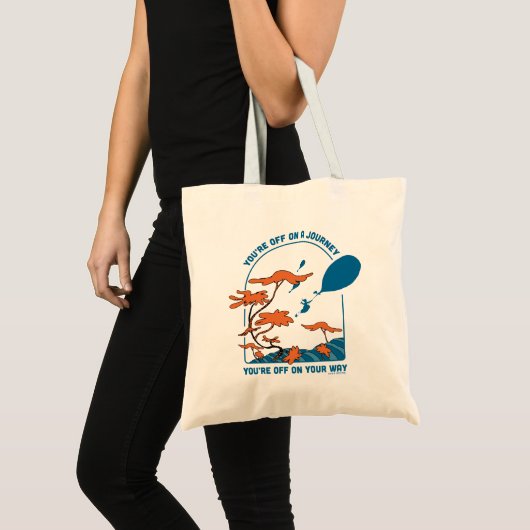 Oh, de plaatsen waar je heen gaat! "Uit op reis" Tote Bag (Voorkant (product))