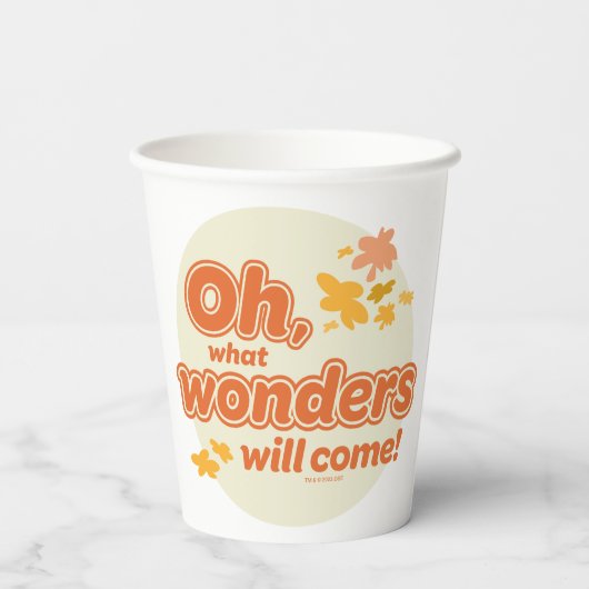 Oh, de plaatsen waar je heen gaat! "Wat wonderen z Papieren Bekers (Achterkant)