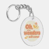 Oh, de plaatsen waar je heen gaat! "Wat wonderen z Sleutelhanger (Voorkant Links)
