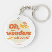 Oh, de plaatsen waar je heen gaat! "Wat wonderen z Sleutelhanger (Achterkant)